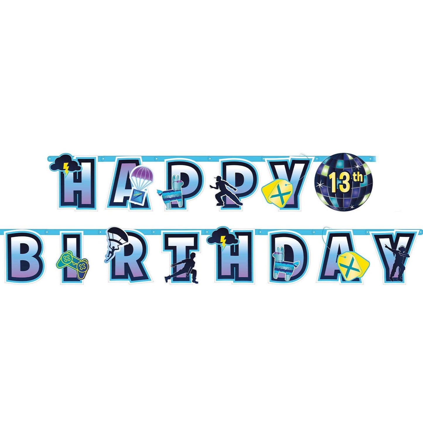 Battle Royal Jumbo Add-An-Age Letter Party Banner Kit
