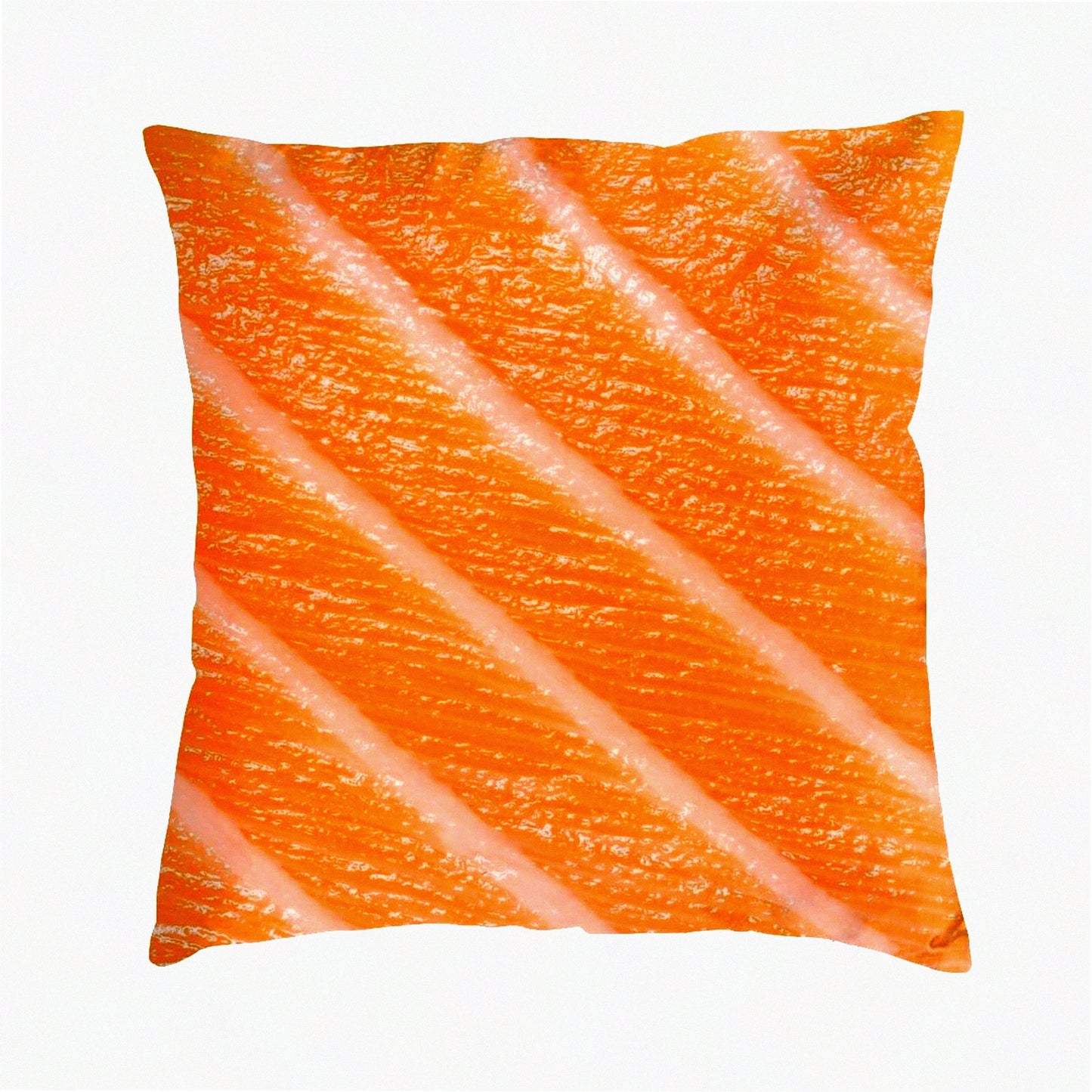 Salmon Sushi 3D Funny Food Decorative Throw Pillow - Soft Velvet Cushion Cover for Home Decor - Creative Gift for Living Room, Bed, Couch, Car