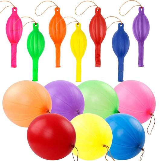 BounceBlast Punch Balloons - Heavy Duty Party Favors for Kids! Thickened Punching Balloon with Rubber Band Handle - Perfect for Birthday Parties!