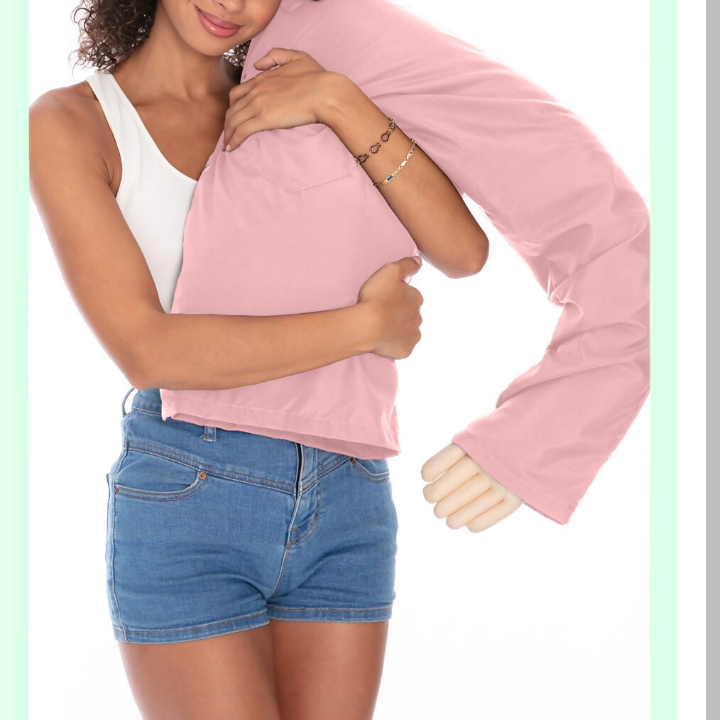 Cuddle Buddy Body Benefits - Funny Gag Gift Light Pink - Cute Fun Husband Companion - Unique Body Benefits Gift Idea