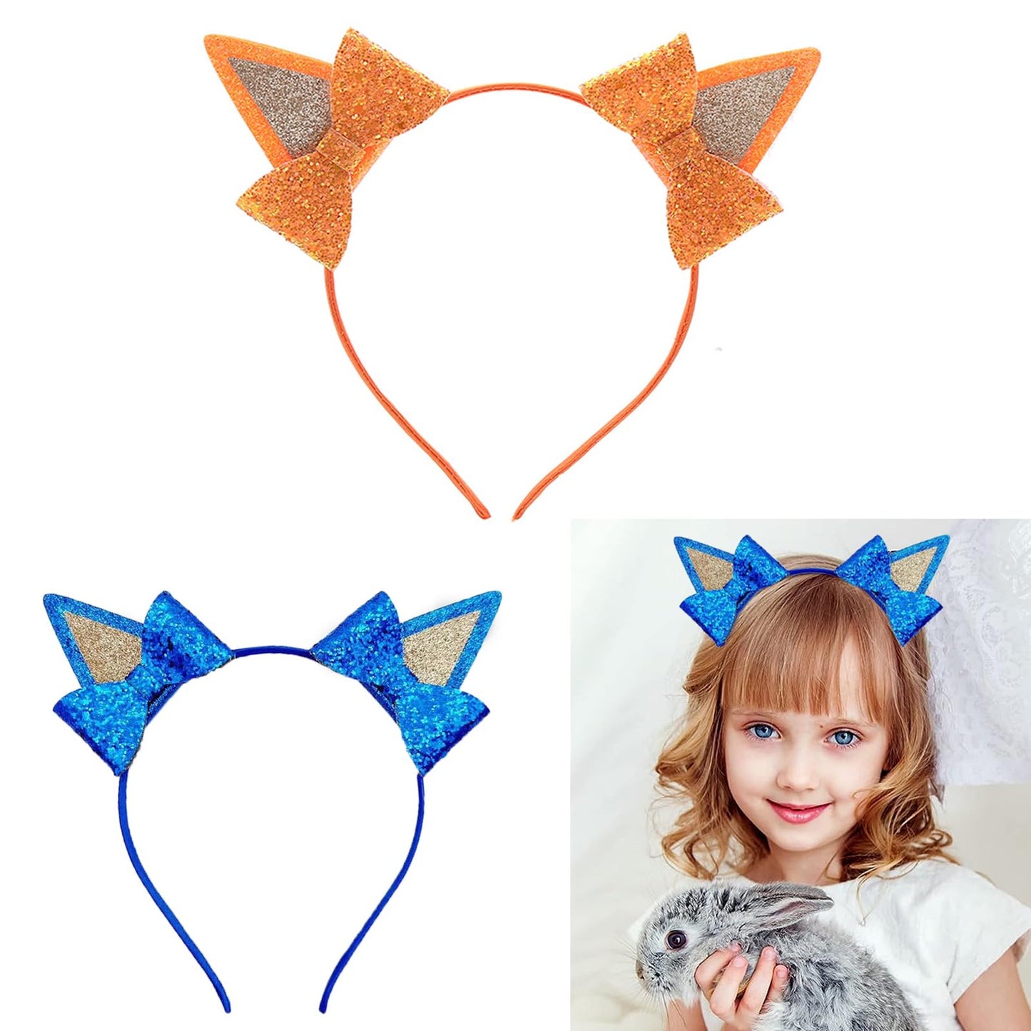 Dog Birthday Party Supplies with Blue Headbands