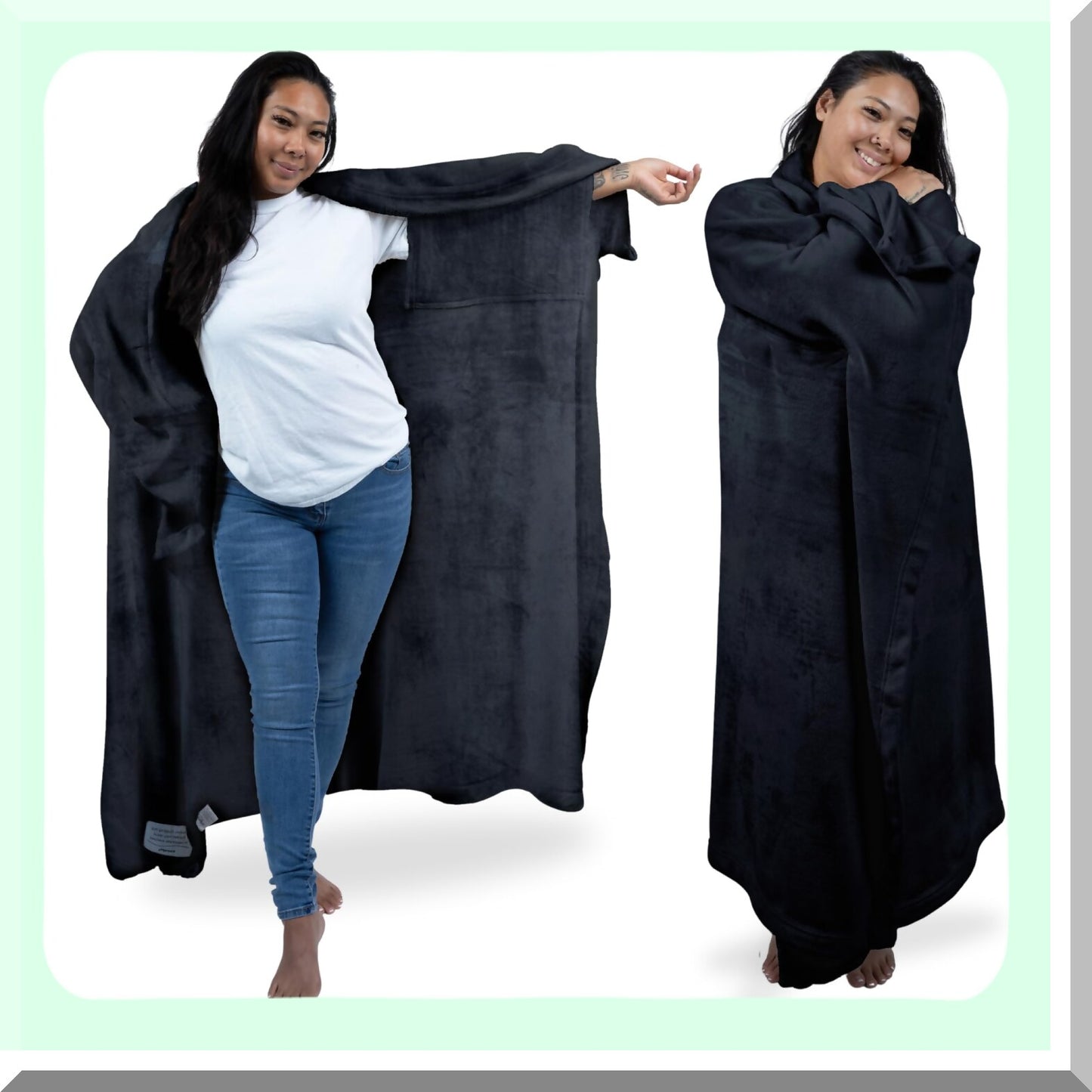 CozySleeve Fleece Blanket - Ultimate Comfort for Moms & Dads