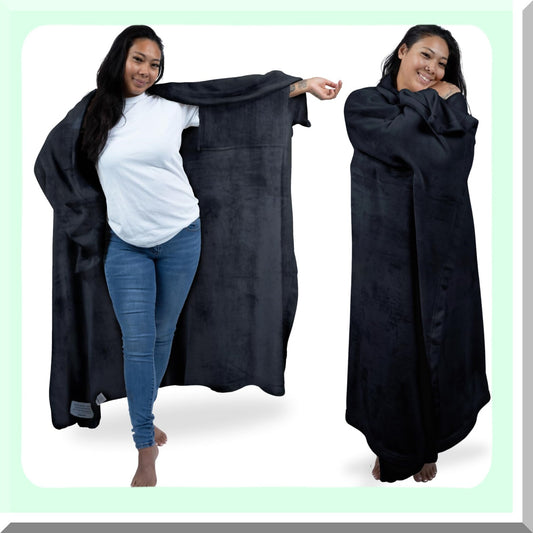 CozySleeve Fleece Blanket for Moms and Dads