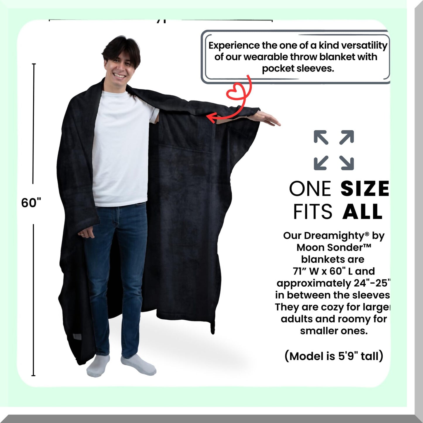 CozySleeve Fleece Blanket - Ultimate Comfort for Moms & Dads