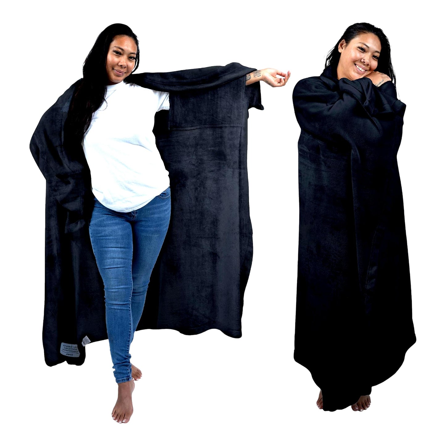 CozySleeve Fleece Blanket - Ultimate Comfort for Moms & Dads