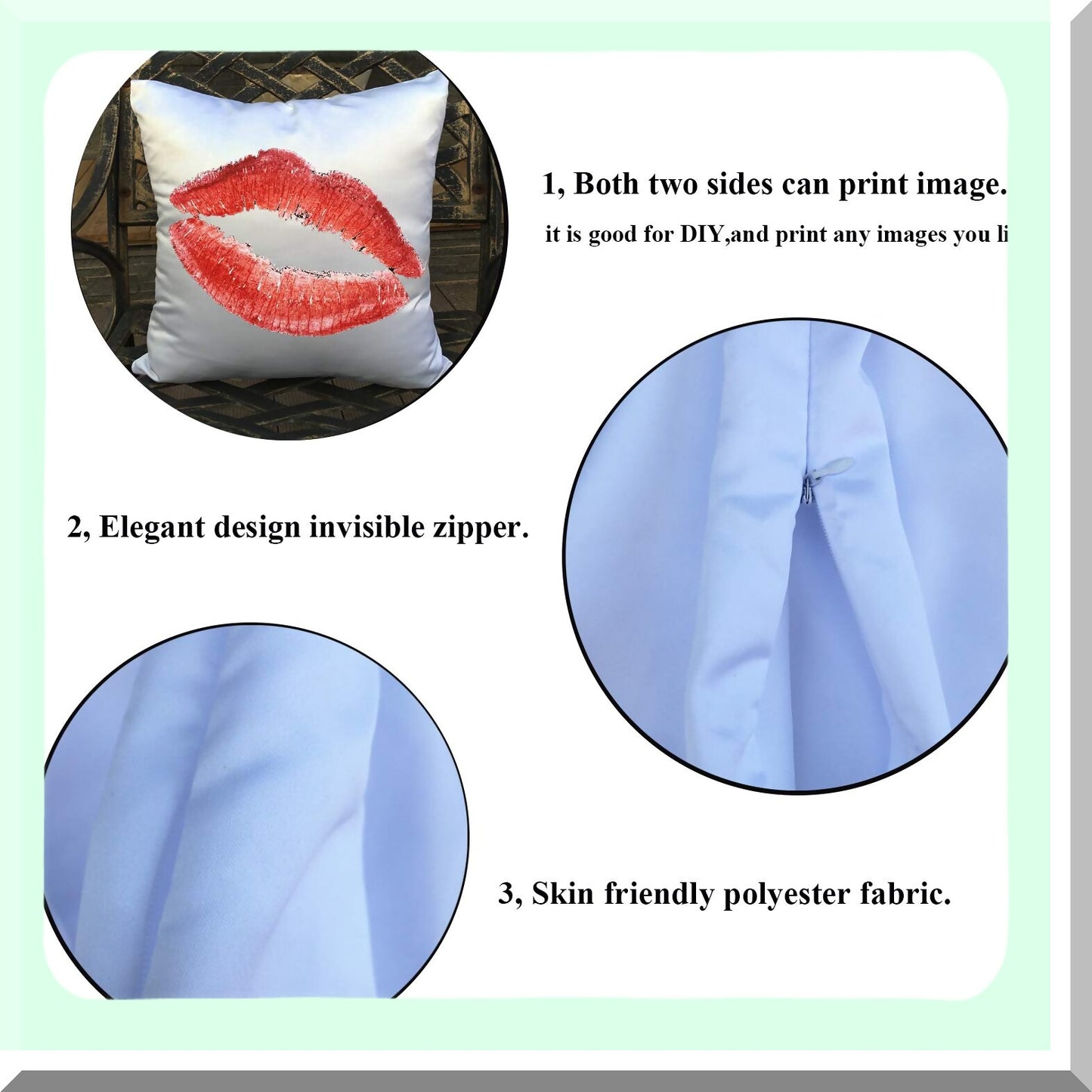 Sublimation Blank Pillowcase Set - DIY Printing Cushion Cover Kit for Sofa Decor, 8 PCS 16x16 White Polyester Throw Pillow Covers - Vinyl Project Supplies