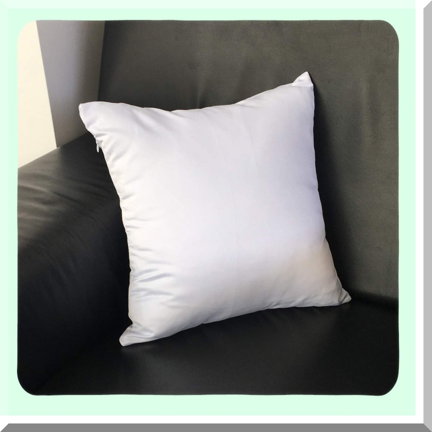 Sublimation Blank Pillowcase Set - DIY Printing Cushion Cover Kit for Sofa Decor, 8 PCS 16x16 White Polyester Throw Pillow Covers - Vinyl Project Supplies