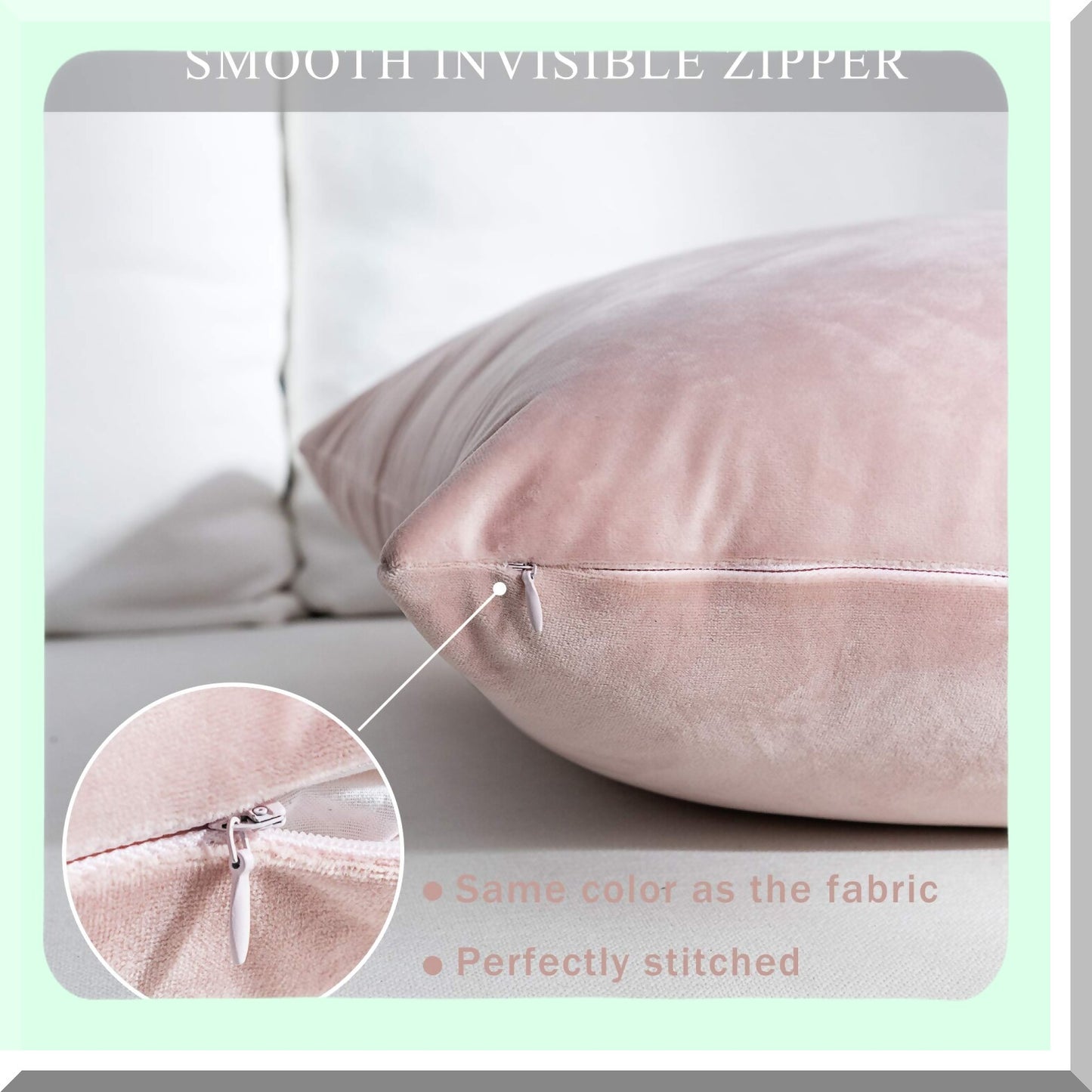 Velvet Bliss Pillowcase Set - Super Soft Rectangle Throw Pillow Covers for Bed Couch Sofa Bench - Pack of 2 - 12 x 20 inch (30 x 50 cm) - Pink