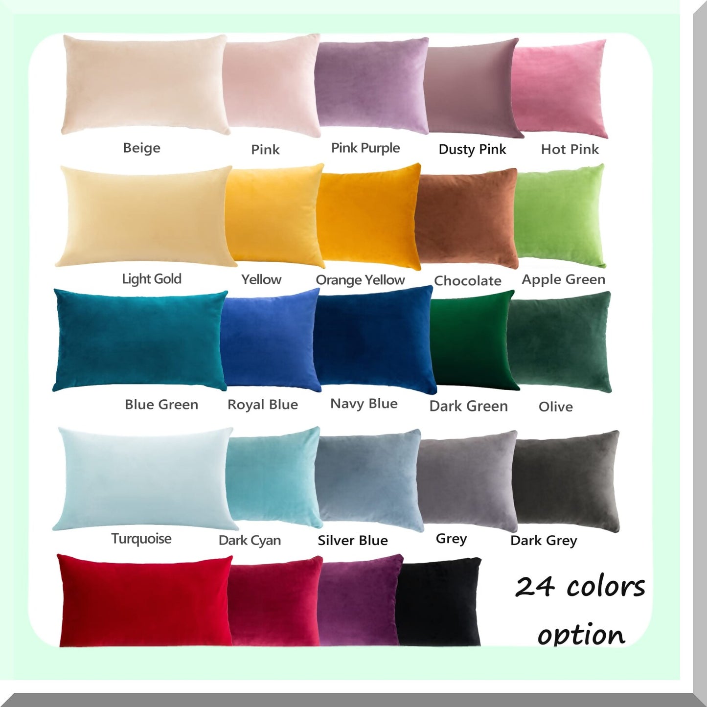 Velvet Bliss Pillowcase Set - Super Soft Rectangle Throw Pillow Covers for Bed Couch Sofa Bench - Pack of 2 - 12 x 20 inch (30 x 50 cm) - Pink