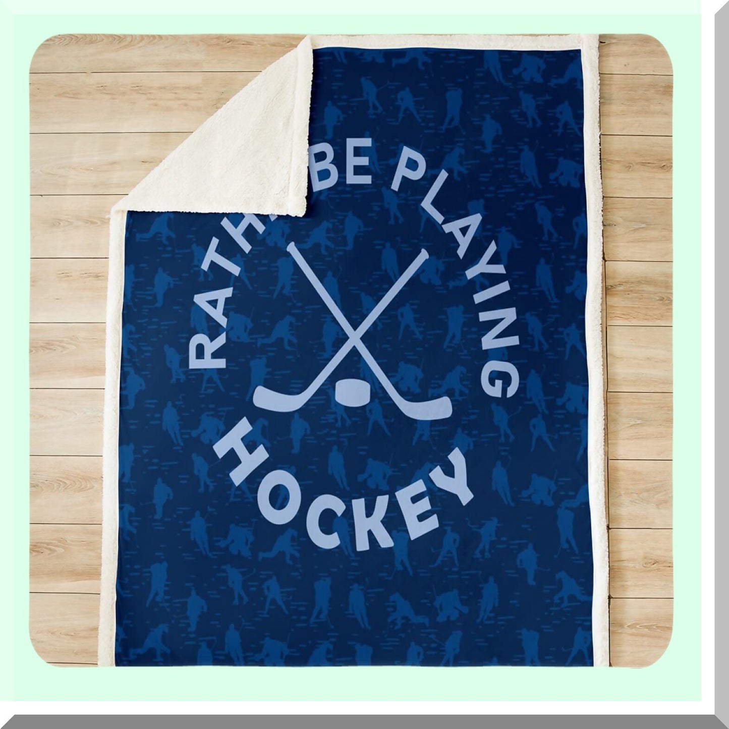 Ultimate Ice Hockey Fleece Throw - Soft, Plush, All-Season Blanket for Sofa, Couch, or Toddler