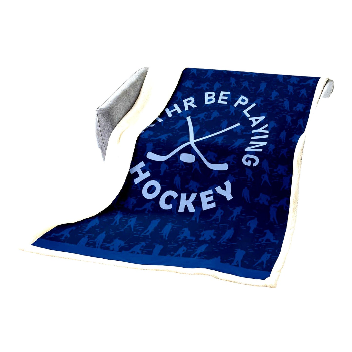 Ultimate Ice Hockey Fleece Throw - Soft, Plush, All-Season Blanket for Sofa, Couch, or Toddler