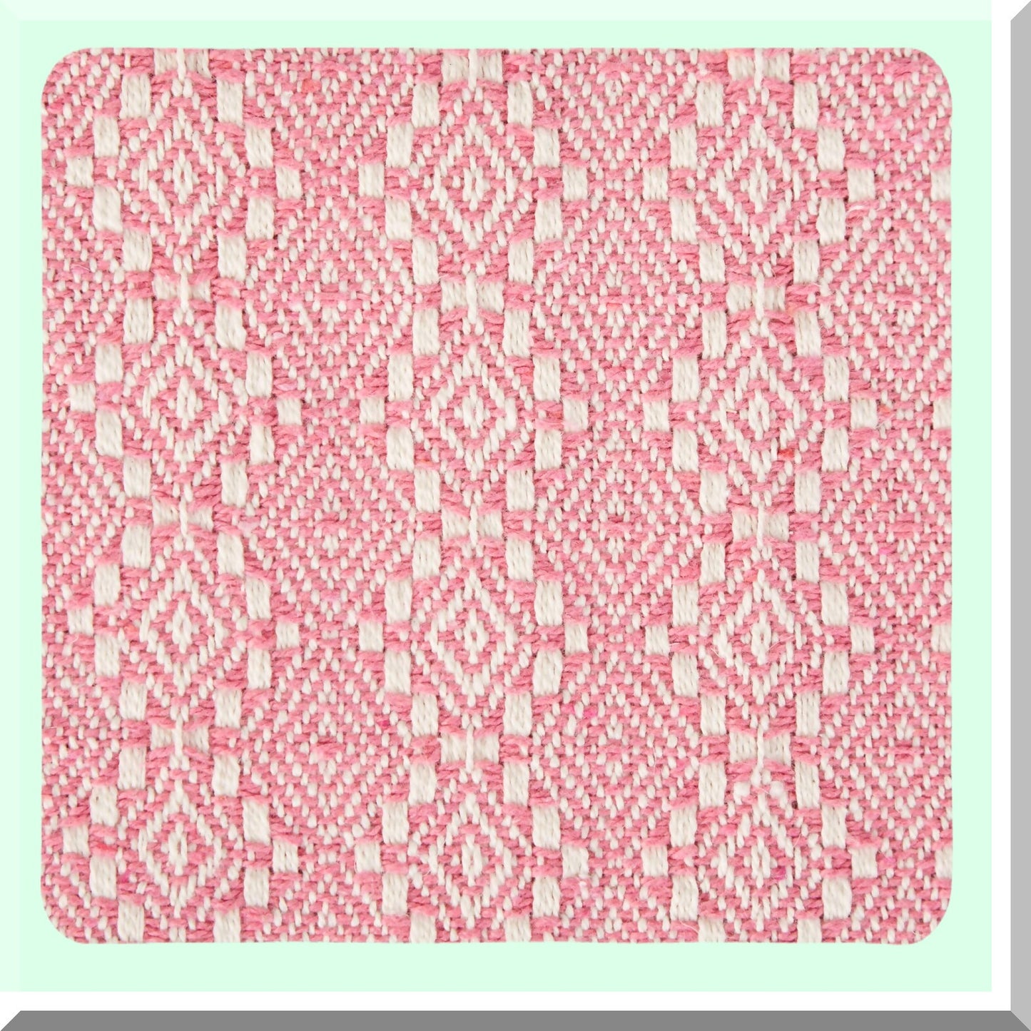 Modern Rose Diamond Stitch Woven Throw Blanket - 50 x 60