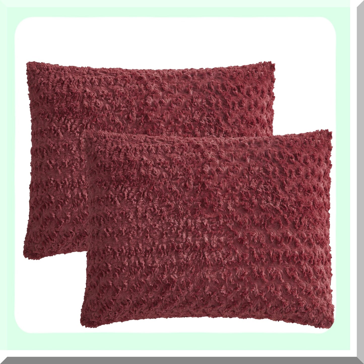 Burgundy Animal Print Comforter Set - 3 Piece Queen Bedding with Shams - Ultra Soft and Cozy - Luxurious Queen Size Comforter Set