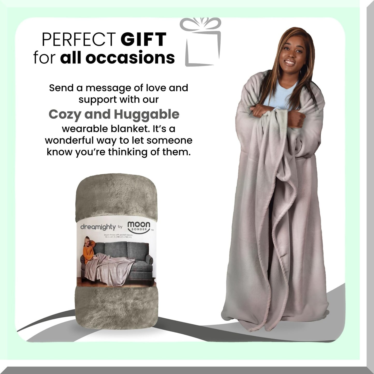 CozySleeve Fleece Blanket: The Ultimate Soft and Warm Gift for Moms, Dads, and Loved Ones