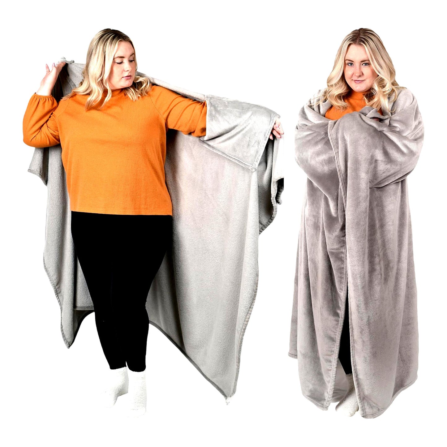 CozySleeve Fleece Blanket: The Ultimate Soft and Warm Gift for Moms, Dads, and Loved Ones