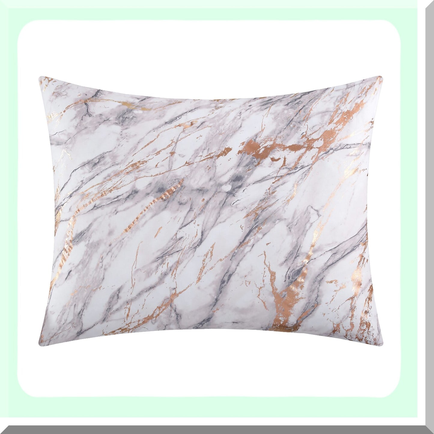 Rose Gold Marble Dream Comforter Set - Full/Queen Size - Luxurious Bedding Set with Elegant Marble Design - Soft and Cozy for a Good Night's Sleep