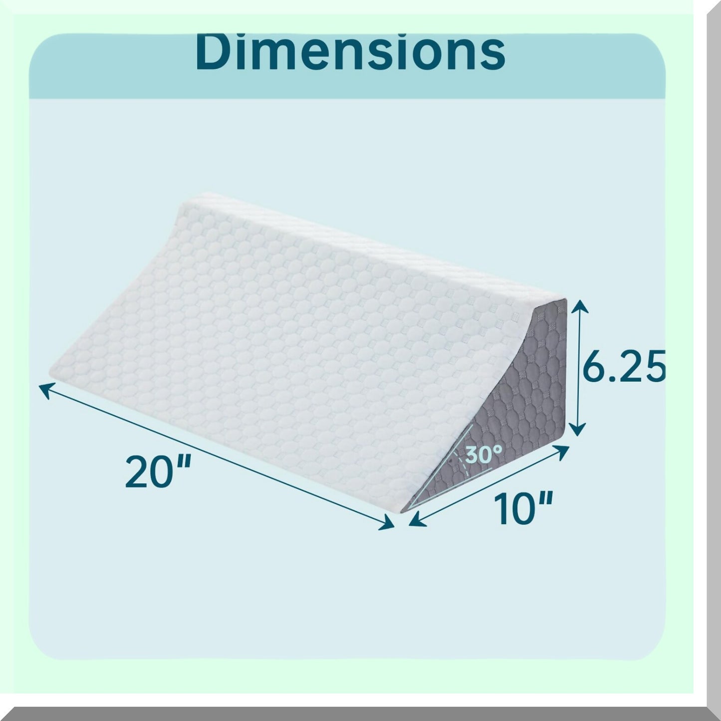 SleepEase Body Support Wedge - Pregnancy & Post-Op Pillow for Side Sleepers. Back Pain Relief & Comfortable Sleep Positioner.