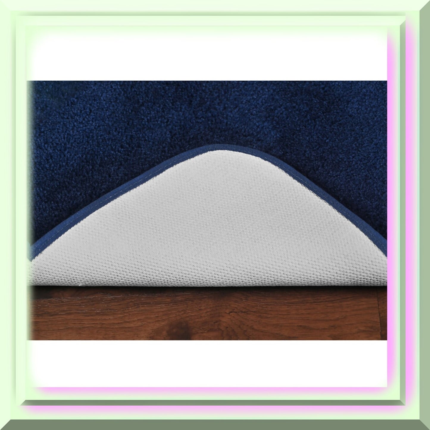 Nylon Bathroom Set 2-Piece Navy 21x34/22x60