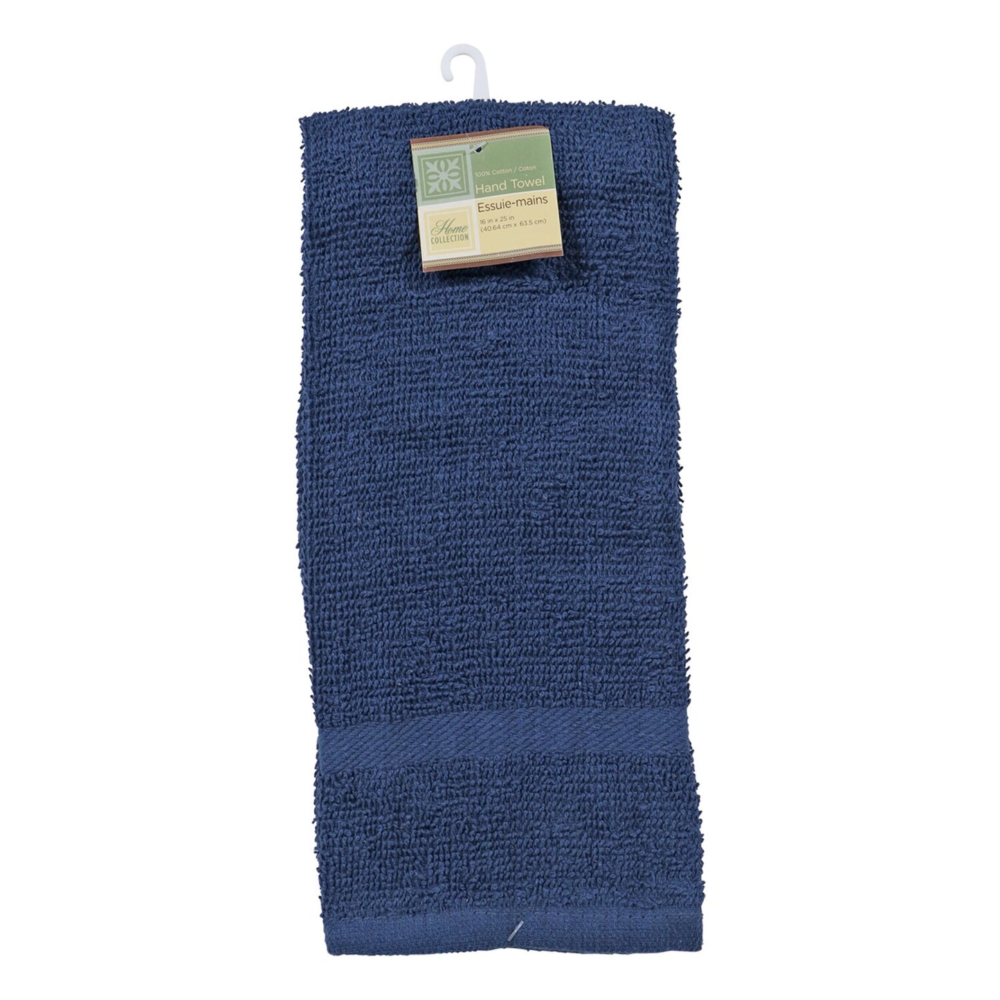 Home Collection Navy Blue Cotton Hand Towels, 16x25 in. (Pack of 24)