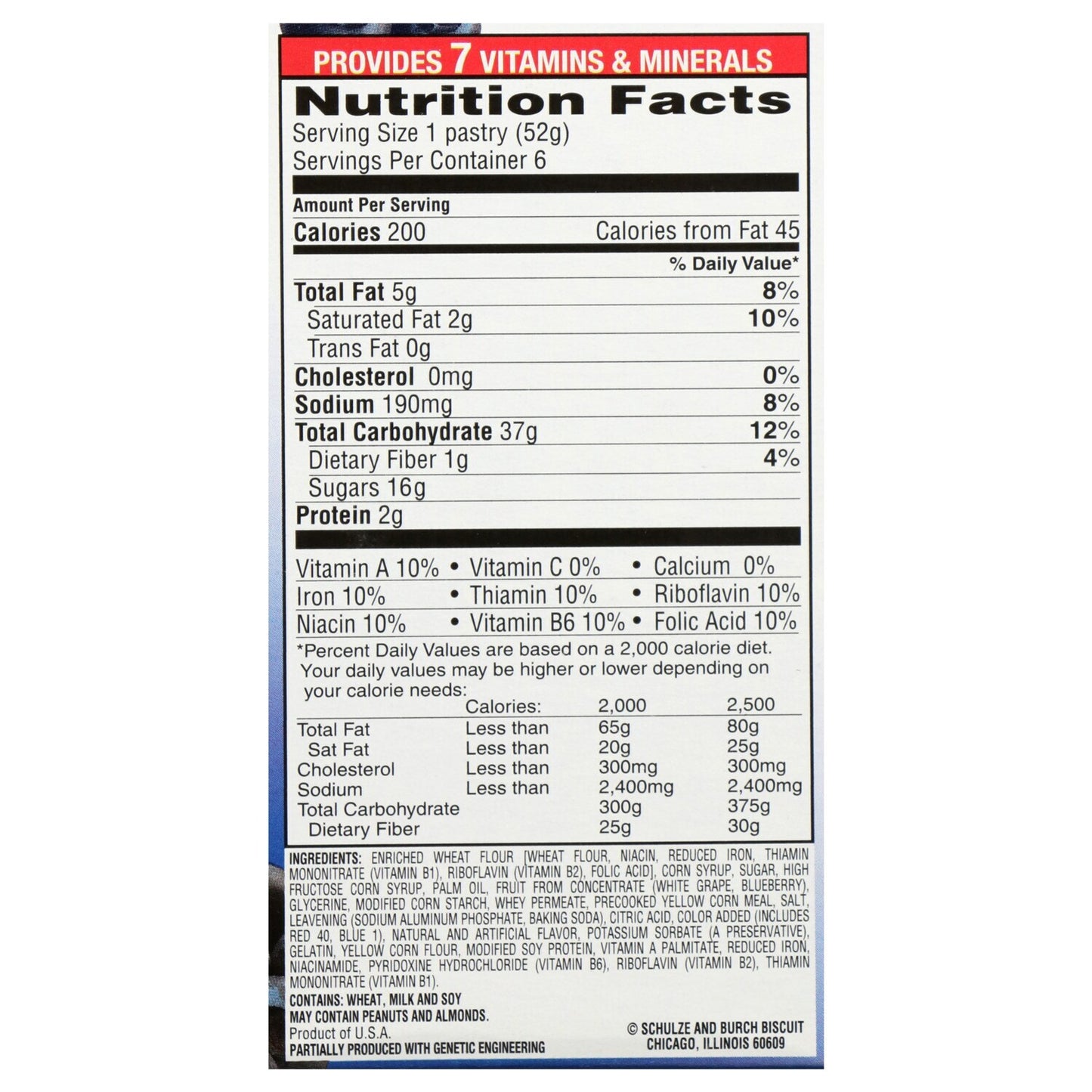 Toast'em Pop-Ups Frosted Blueberry Fruit Pastries, 11-oz. Boxes (Pack of 12)