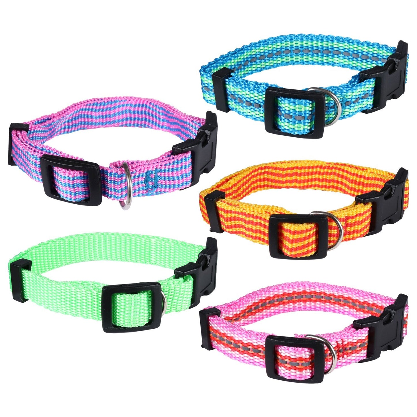 Greenbrier Kennel Club Small Adjustable Dog Collars (Pack of 18)