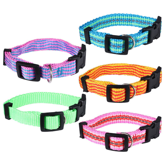Greenbrier Kennel Club Small Adjustable Dog Collars (Pack of 18)
