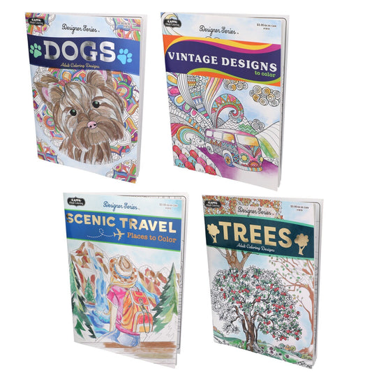 Designer Series Adult Coloring Books, 32 Pages (Pack of 24)