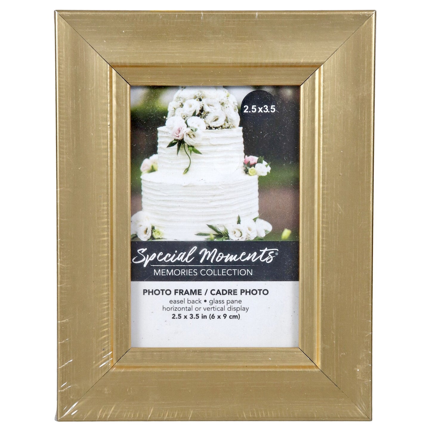 Special Memories Collection Mini Gold Photo Frames, 2.5x3.5 in. (Pack of 12)