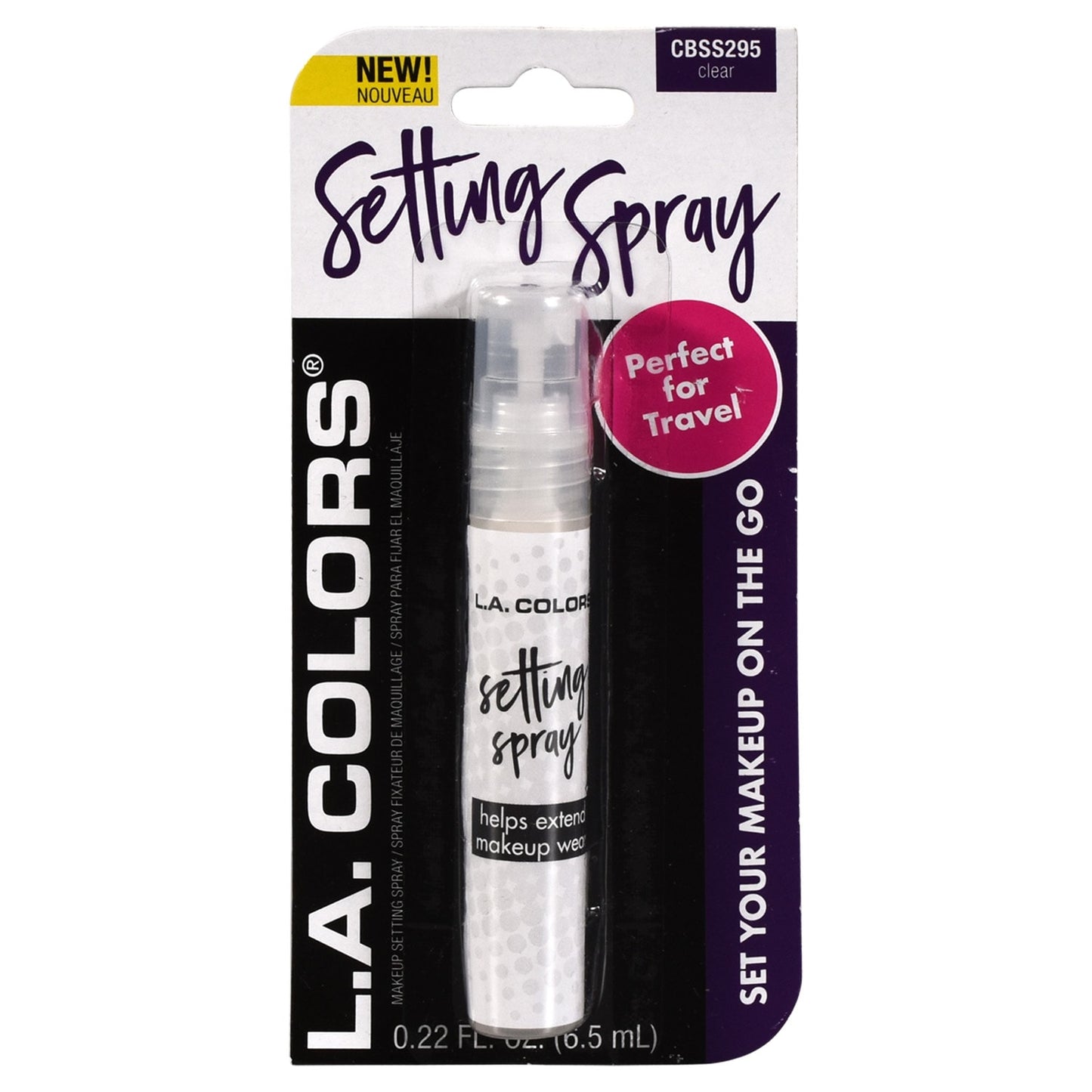 L.A. Colors Setting Spray for Makeup, 0.22 fl.oz. (Pack of 30)