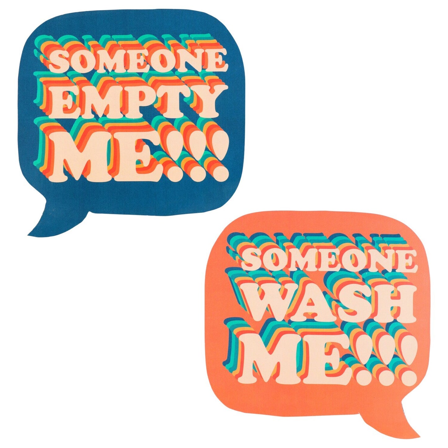 Double-Sided Dishwasher Magnet, 5x5 in. (Pack of 36)