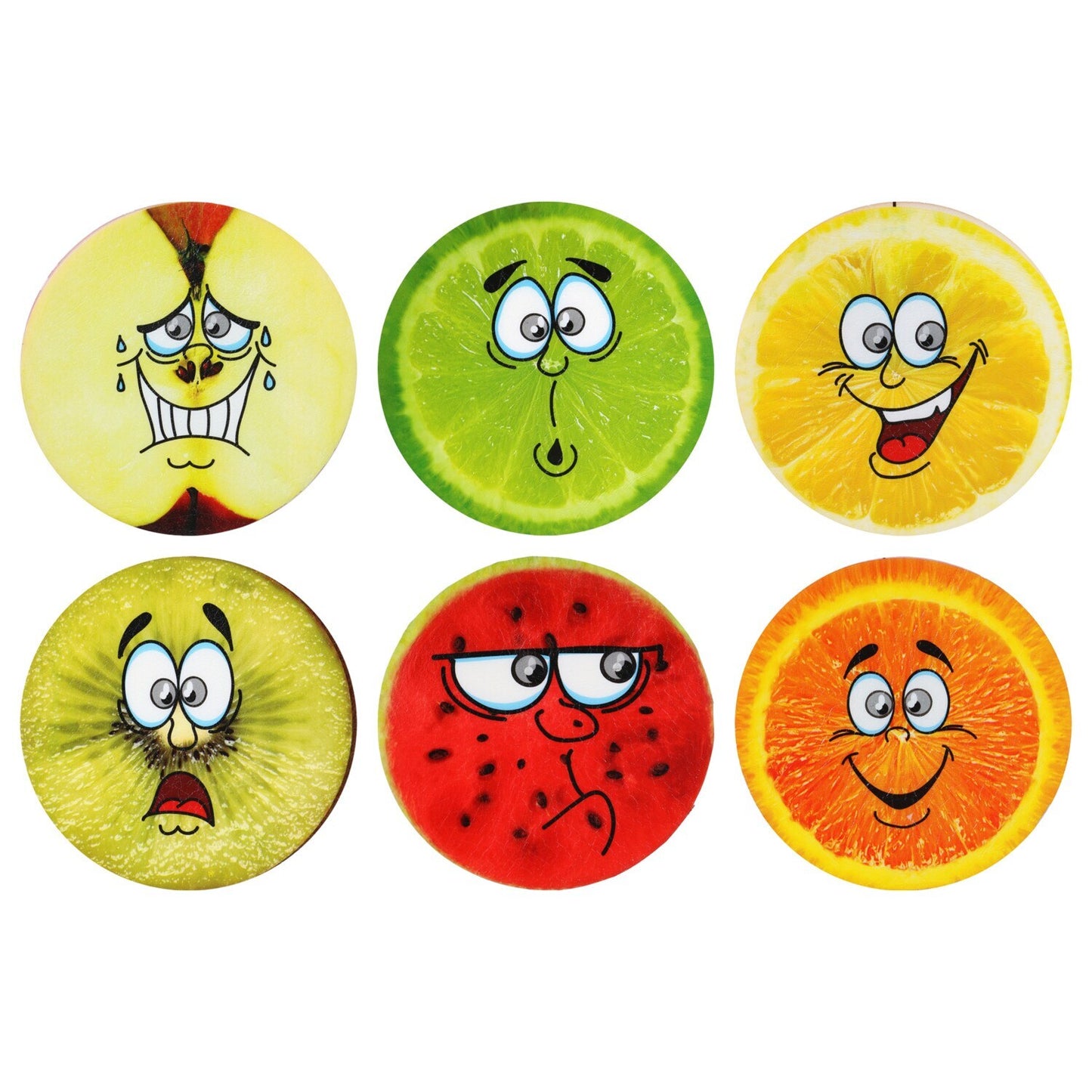 Emoji Fruit Squishy Toy, XL (Pack of 36)