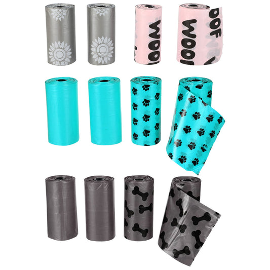 Greenbrier Kennel Club Colorful Dog Waste Bags, 4-Roll Packs (Pack of 24)