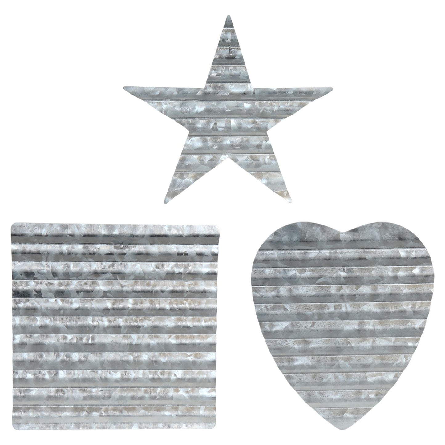 Crafter's Square Galvanized Metal Plaques, 7x.125x7 in. (Pack of 48)
