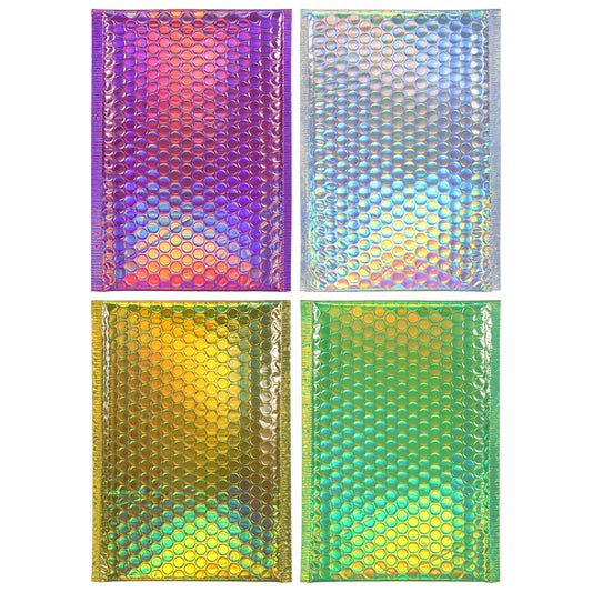 Iridescent Padded Bubble Mailers, 10.75x7.125-in. (Pack of 36)