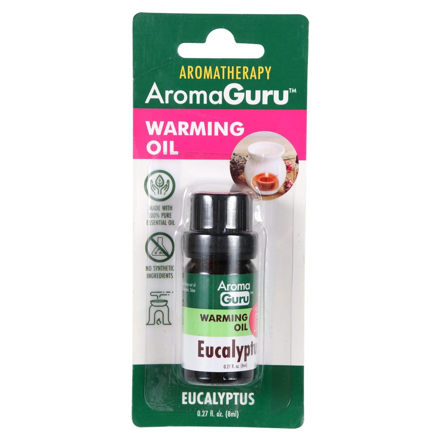 Aroma Guru Eucalyptus Scented Warming Oil, 0.27-oz. (Pack of 18)