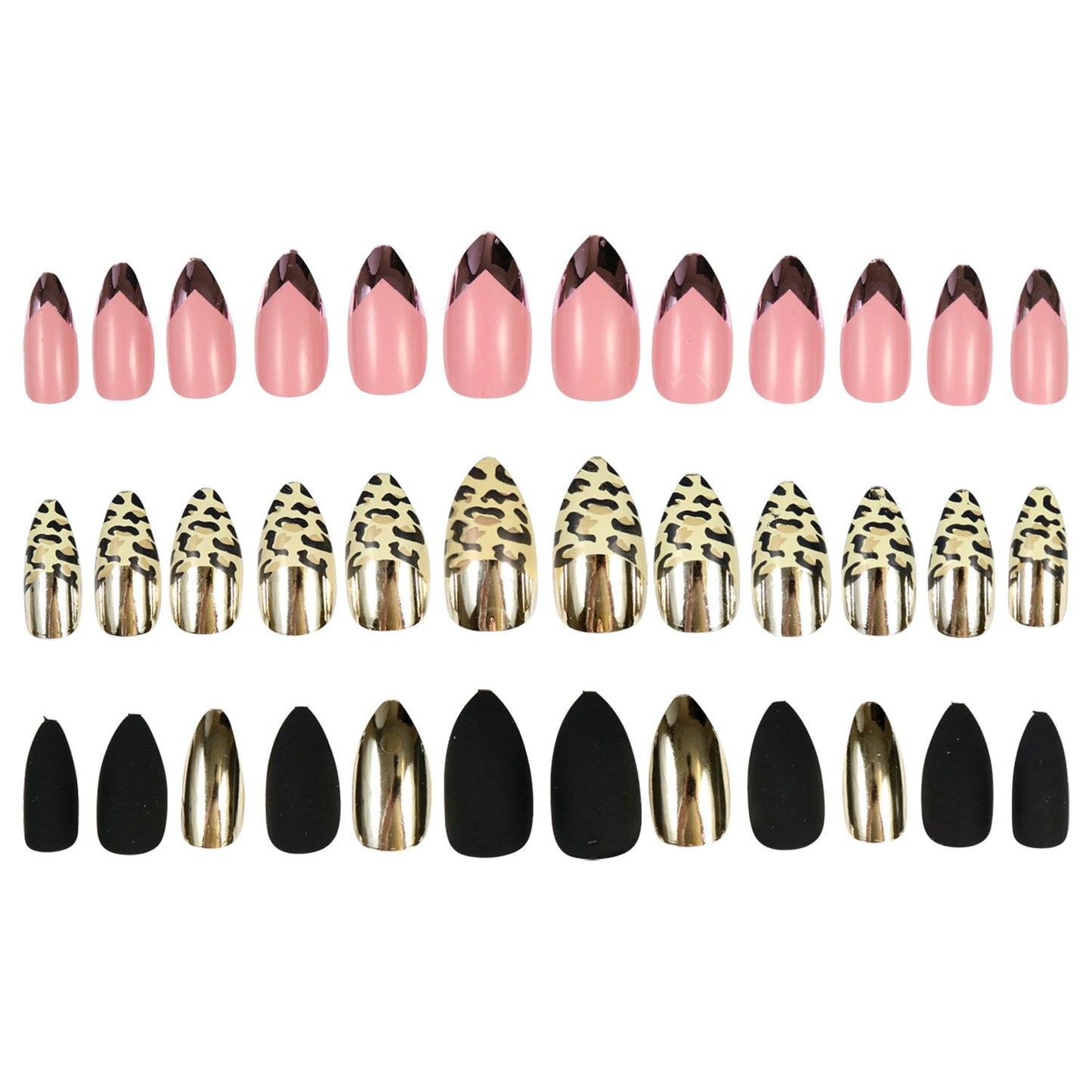 Sassy & Chic Metallic Stiletto Fashion Nails, 12-pc. Packs (Pack of 36)
