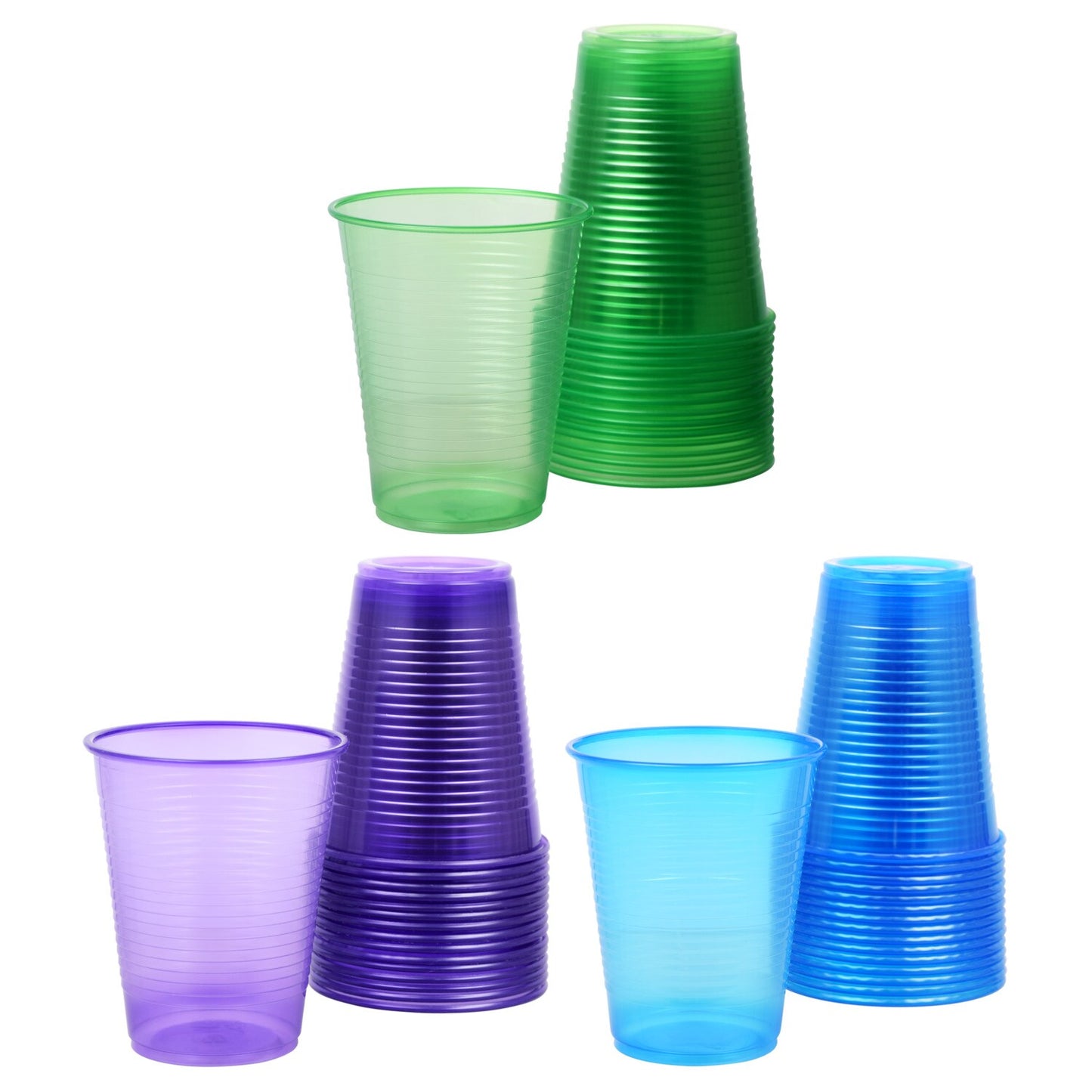 Translucent Plastic Cups, 16 oz. (Pack of 48)