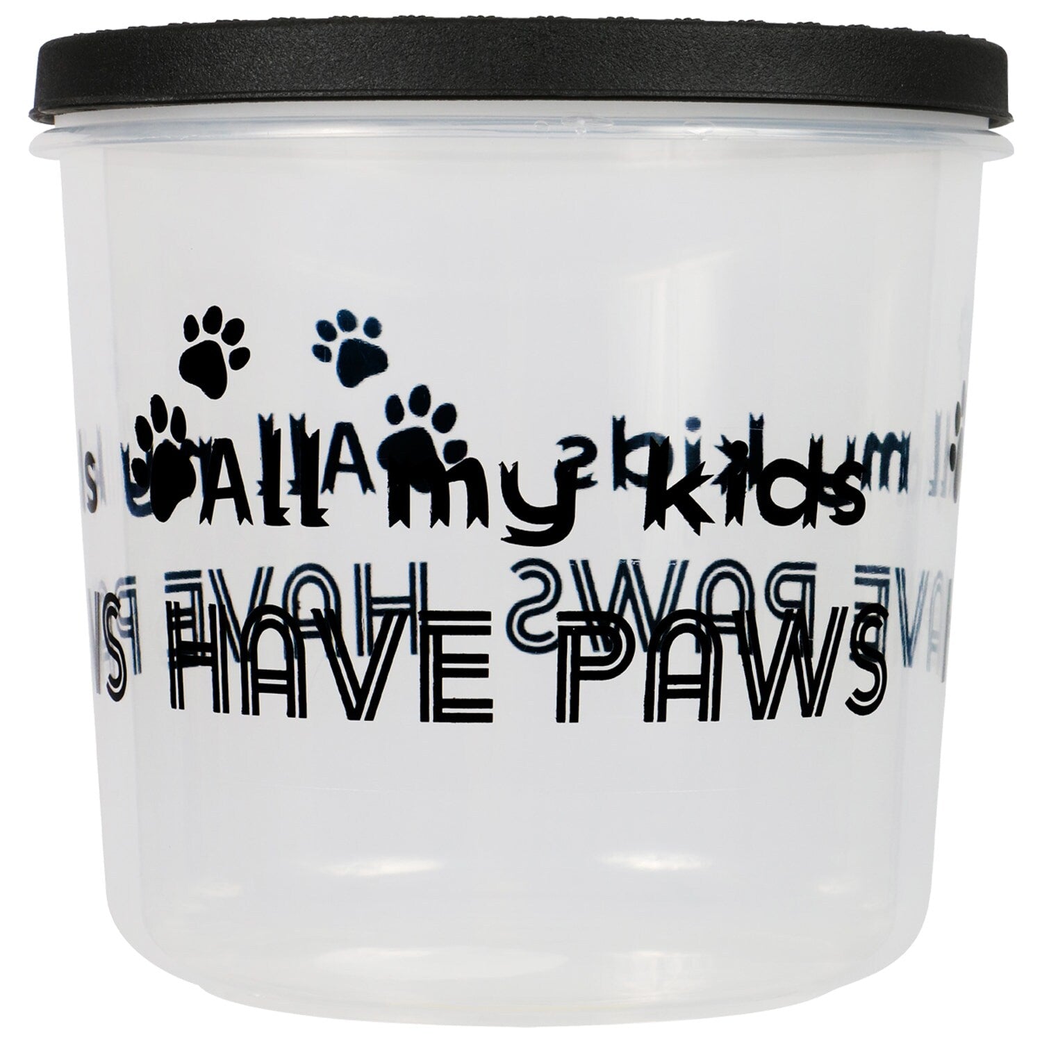 Kennel Club Round Pet Food Storage Containers, 6.375x6.75-in. (Pack of 12)