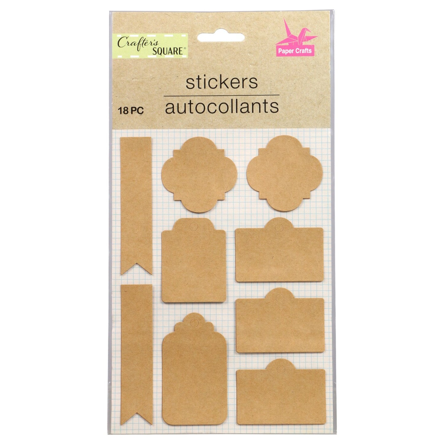 Crafter's Square Craft Paper Stickers, 2 Sheet Packs (Pack of 36)