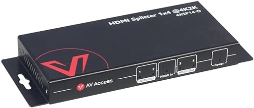 4K HDMI Splitter 1 in 4 out with 1080p and audio support