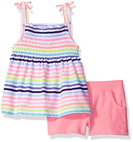 Baby Girls' 2-Piece Top & Short Set, Multi, 3 Months