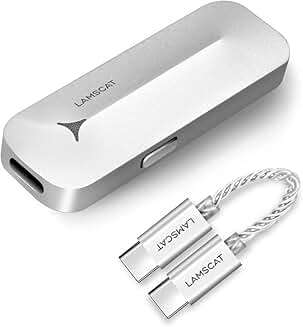 Portable headphone amp with balanced 2.5mm output and high-resolution DAC