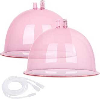 Pair of 210mL Buttocks Vacuum Therapy Cups