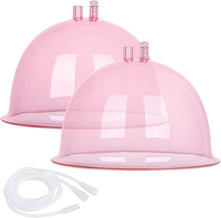 Pair of 210mL Buttocks Vacuum Therapy Cups