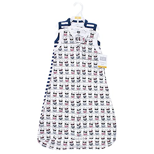 Uni   Interlock Cotton Sleeveless Sleeping Bag, French Dog, 3-9 Months