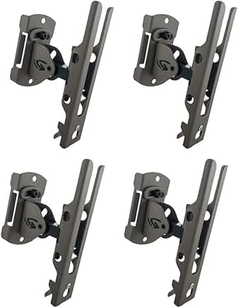 Set of 4 Pan Tilt Lock Mounts with Adapter and Screws
