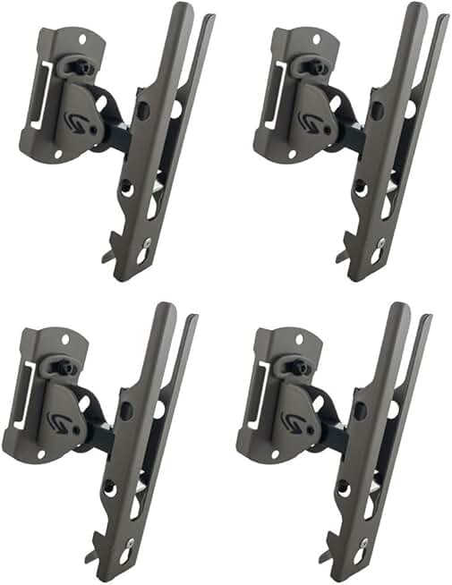 Set of 4 Pan Tilt Lock Mounts with Adapter and Screws