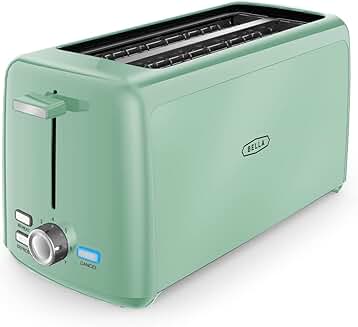4-Slice Toaster with Long Slots and Removable Crumb Tray