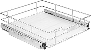 17-inch Chrome Sliding Cabinet Organizer