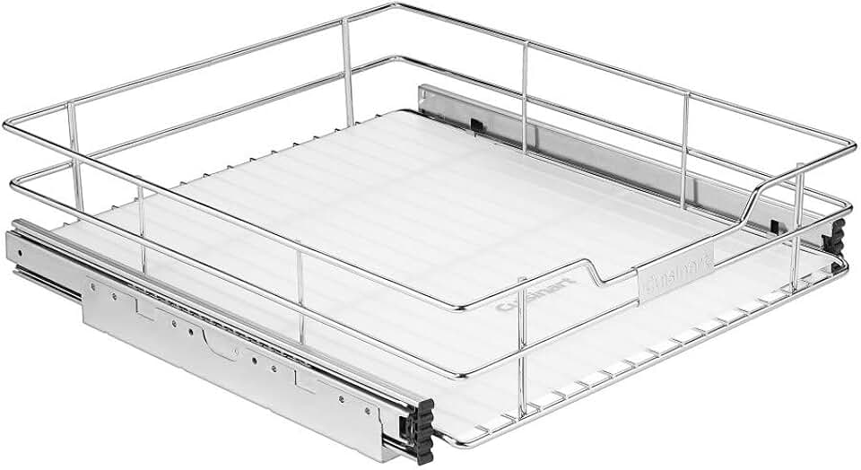 17-inch Chrome Sliding Cabinet Organizer